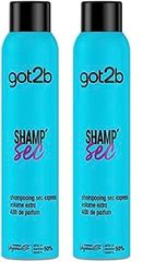 Schwarzkopf got2b Shamp' Sec – Shampoing Sec Express pour Cheveux, Volume Extra et 48h de Parfum – Formule Végane Sans Résidus Blancs pour Donner du Volume – 200 ml (Lot de 2)