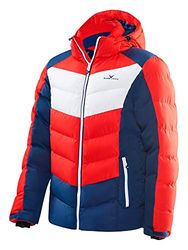 Black Crevice giacca da sci da uomo, Uomo, Giacca da sci, rosso/blu/bianco, 60