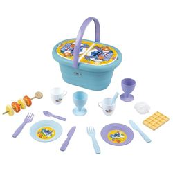 Smoby - Stitch - Panier Pique-Nique - Facilement Transportable - 19 Accessoires Inclus - Tasses, Verres, Rondelles de Fruits, Gaufre, Meringue et Autres - A Partir de 3 Ans - Fabrication Française