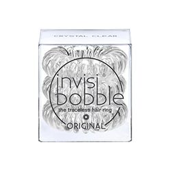 Invisibobble Elastico Capelli, Trasparente Crystal Clear, 3 pezzi
