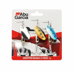 Abu Garcia Droppen Bugga 3-Confezione - Versatili esche artificiali d'acqua dolce per persici, lucci, cavedani e trote, perfette per la pesca d'acqua dolce, variegate 5 cm
