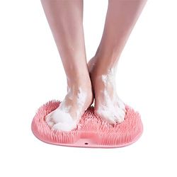 Shower Foot Massager Scrubber, Shower Foot Cleaner Foot Washer Foot Wash Pad with Suction Cup for Shower Floor
