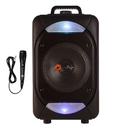 N-GEAR- Altoparlante Karaoke MP3 Mobile, Colore Nero, Flash 610