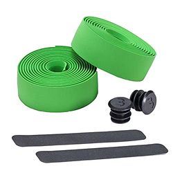 BBB Cycling - fita antiderrapante especial para guiador de bicicletas para ciclismo e bicicletas urbanas. Inclui fita de acabamento e tampões de guiador. Modelo RaceRibbon BHT-01