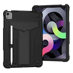 yeliot Coque pour iPad Air 5e/Air 4e génération 2022/2020 (10,9 Pouces), résistante aux Chocs avec béquille et Porte-Crayon