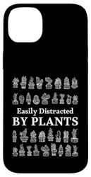 Facilmente distratto da piante amanti delle piante divertente giardiniere Custodia per iPhone 14 Plus