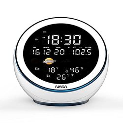 NASA - Weerstation en Bluetooth-luidspreker WSP1500 wit - 2 buitensensoren - Geleverd met netadapter