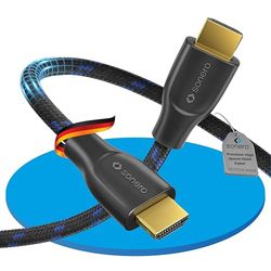 sonero PHC011-010 Cabo HDMI, 4K UltraHD, 3D FULL HD, 18 Gbps, prateado, 1,0 m