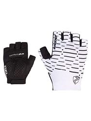 Ziener Cammi - Guanti da ciclismo da donna, traspiranti, ammortizzanti, colore bianco, 6