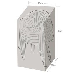 Werkapro stoelhoes, 70 x 70 x 110 cm, transparant