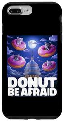 Carcasa para iPhone 7 Plus/8 Plus Donut Be Afraid UFO Washington Funny Cat DC Hombres Mujer Niño
