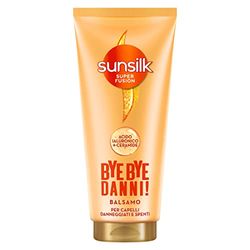 Sunsilk, Balsamo Bye Bye Danni, Balsamo per Capelli Danneggiati e Spenti, Formula Super Fusion con un mix di Acido Ialuronico e Ceramide, Ripara da 7 Tipi di Danni ai Capelli, 180 ml