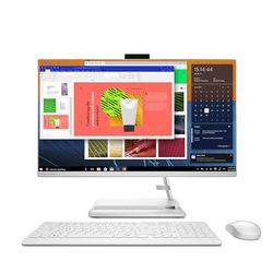 Lenovo IdeaCentre AIO 3 27ALC6 - Ordinateur de Bureau Tout-en-Un 27" FHD (AMD Ryzen 7 7730U, 16 Go RAM, 512 Go SSD, Graphique AMD Radeon, Windows 11 Home) Clavier AZERTY et Souris - Blanc