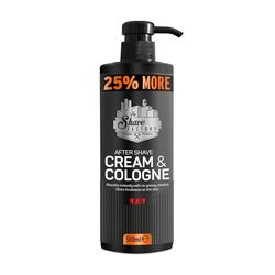 The Shave Factory After Shave Cream & Cologne Ruby 2in1 500ml 25% MORE - For Professional Barbers/Hairdressers and Traditional Shaving Enthusiasts (Golden, 500ml)