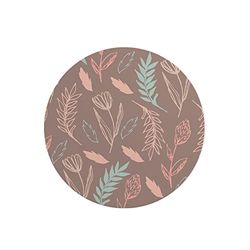 Questo Casa, Round Digital Printed Mouse Pad, Non-Slip Base, for Office and Home, Diameter:22cm