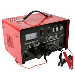 Toolland Chargeur de Batterie Voiture, Chargeur Batterie Tondeuse, Chargeur Batterie Tracteur, Chargeur 24V Chargeur 12V, Chargeur Moto Batterie, rechargeur Batterie, 20 A