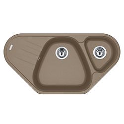 Franke 114.0498.088 Lavello da Incasso, Cappuccino, Set di 4 Pezzi