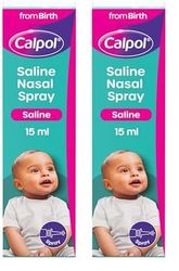 Calpol Saline Congestion Relief Nasal Spray, 15ml (Pack of 2)