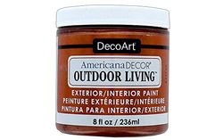 DecoArt Americana Décor Metallic Outdoor Living Bottle Paint, Acrylic, Copper, 7 x 7 x 8 cm