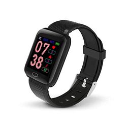 AKAI Smartwatch K-FIT100BK Smart fitnesstracker, hartslagmeting, zwart