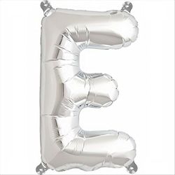 Geschenken 4 Alle gelegenheden Beperkte SHATCHI-301 16" Zilveren Letter E Ballonnen Partij Opblaasbare Bunting Banner Decoraties Geschenken