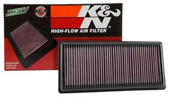 K&N Engine Air Filter: High Performance, Premium, Washable, Replacement Filter: Compatible with 2016-2019 CADILLAC (CT6), 33-5052
