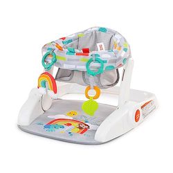 Bright Starts Siège transat Learn to sit 2 positions avec jouets, Unisexe, enfants de 4 à 12 mois, Playful Paradise