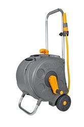 HOZELOCK - Dévidoir Chariot Compact 30 M (Ø 12.5 mm) : Dévidoir sur Roues, Stable et Robuste, Facile d'Assemblage et d'Utilisation, Fournis avec Tous les Accessoires Nécessaires [2416R0000]