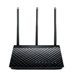 ASUS RT-AC53 Dual-band Wireless AC750 Gigabit Router, Fast 802.11ac Wi-Fi Router with 3 External Antenna, Wider Coverage, VPN Support, Black