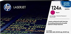 HP 124A Q6003A Cartuccia Toner Originale, 2.000 Pagine, Magenta