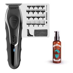 Wahl Aqua Blade Stubble Trimmer + Beard Shampoo, Men's Trimmer, Fully Waterproof, Beard Care, Cleansing and Conditioning, Male Grooming Set