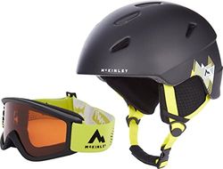McKINLEY Pulse Hs-016 Casque de Ski Jeunesse Unisexe, Black/Yellow, S