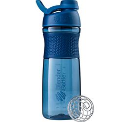 BlenderBottle Sportmixer Twist, Botella mezcladora de batidos de proteínas, Unisex, con batidor Blenderball, 820ml - navy