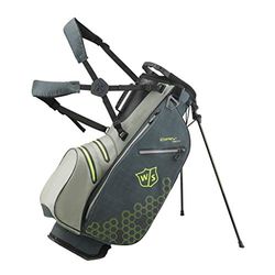Wilson Staff Dry Tech II Stand Bag, WGB4909GR Sacca da Golf, Supporto Integrato, Materiale Idrorepellente, Grigio, 2 kg