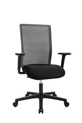 TOPSTAR Free Point N - Reposabrazos TW1, Color Negro y Negro, Red Gris Oscuro