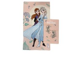 Frozen Disney, Asciugamani Bagno in Spugna, Set 2 Asciugamani Bagno, Asciugamano Viso, Asciugamano Bidet, Rosa, Cotone, 100 Percento, Set 2 pezzi, Prodotto Ufficiale