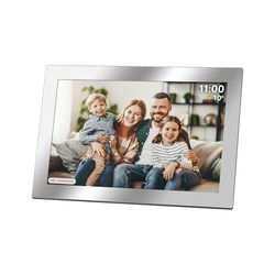 Kruger&Matz FRAMEO Cadre Photo Numérique 1280 x 800 Pixels 10.1" Wi-FI MicroSD Clip Vidéo Minuterie Météo Miroir Cadre KM1101