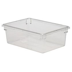 Cambro 18269CW135 Contenedores de almacenamiento de alimentos de policarbonato Camwear de 45,72 x 66 cm, transparente (4/caja)