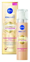 NIVEA Cellular Luminous630 Anti-macchie Viso 40 ml, Fluido Perfezionante SPF 20, Crema viso colorata arricchita con Acido Ialuronico per combattere i segni del tempo