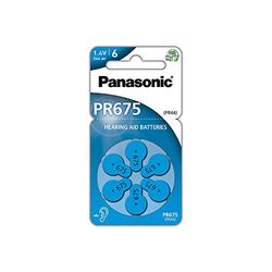 BATERIE GUZIKOWE PANASONIC 675 PR44/PR675 DO APARATÓW SŁUCHOWYCH 6pcs Blister
