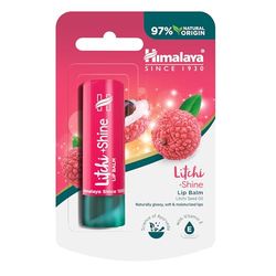 Himalaya Litchi Shine Bálsamo Labial para Labios Brillantes, Suaves y Flexibles, Rico en Vitamina E y Antioxidantes, 4,5g