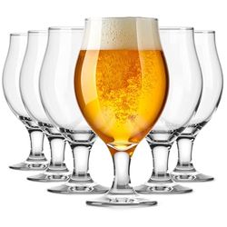 Glasmark Krosno - Set di bicchieri da birra da 0,5 litri, per birra, per birra, birra, bicchieri, bicchieri, bicchieri da cocktail, lavabili in lavastoviglie, 6 x 500 ml