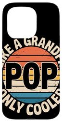 Pop Like A Grandpa Only Cooler Retro Sunset Grandfather Case for iPhone 15 Pro