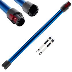 Telescoopbuis compatibel met Dyson V7 V8 V10 V11 V15 bezemstofzuiger, verlengbuis compatibel met Dyson, snelontgrendelende harde schacht voor Dyson met twee kleine borstels, blauw