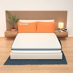 MiaSuite matras voor tweepersoonsbed, 160 x 200, hoogte 14 cm, orthopedisch, met medisch product, 3 cm geheugenschuim, 9 zones en 9 cm waterfoam-matras, 160 x 200 cm