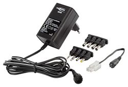 Ansmann Paquete de baterías ACS 48: cargador de baterías para baterías NiMH de 4-8 celdas, cargador RC con 8 enchufes y adaptador Tamiya para cargar baterías modelo, baterías, color negro