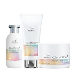 Wella Professionals ColorMotion+ Shampoo professionale mantenimento Colore 250ml, Conditioner 200ml, Maschera 150ml, donano lucentezza e morbidezza ai capelli colorati