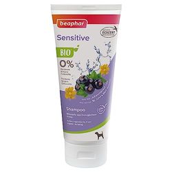 Beaphar, Bio Shampoo Sensitive, Ideale per Cute Sensibile o Irritata, con Gel di Aloe Vera da Agricoltura Biologica, Arricchito con Olio di Iperico e Ribes, Certificato ECOCERT®, PH Neutro, 200 ml