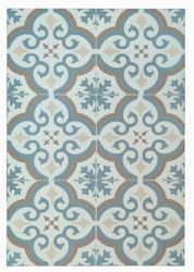 Tadi & Imperio1979 Tappeto in vinile idraulico, varie dimensioni, elegante, design e resistenza per il tuo spazio, cucina, soggiorno, pavimento in PVC (60 x 450 cm, stella blu)