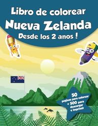 Libro de colorear para niños - Nueva Zelanda (Desde los 2 años): ¡50 páginas para colorear + 500 para descargar e imprimir!